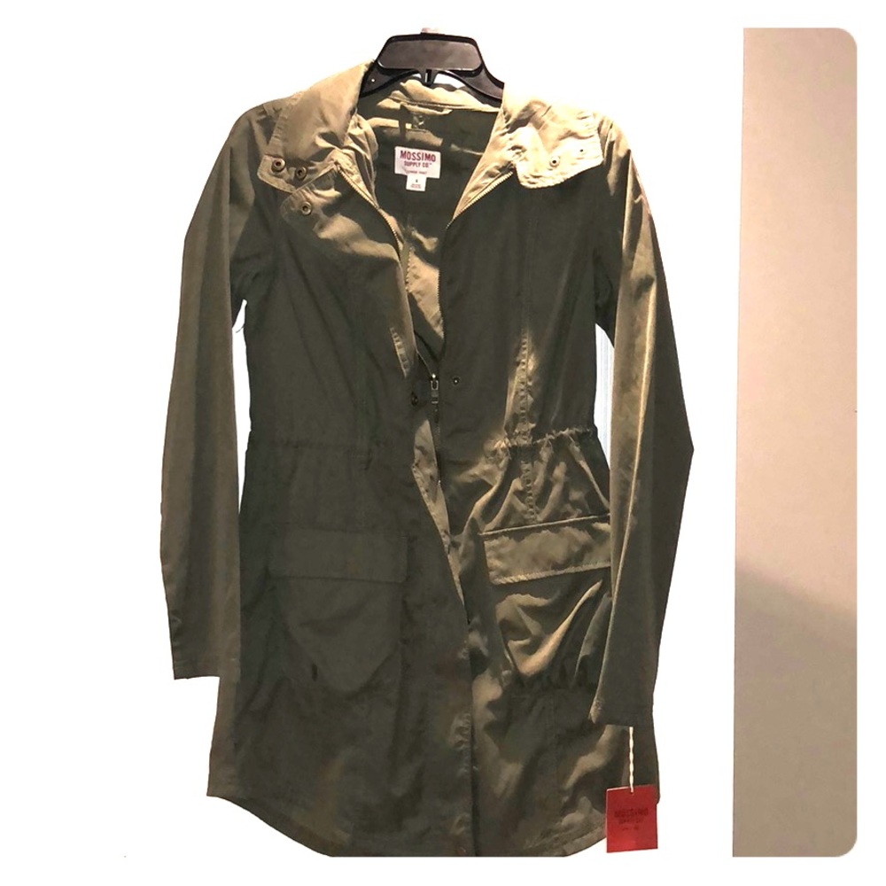 Green utility style jacket